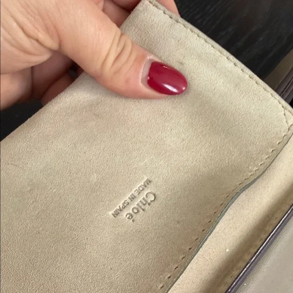 Chloe Gray / Tan and Gold Crossbody Bag - Picture 15 of 15